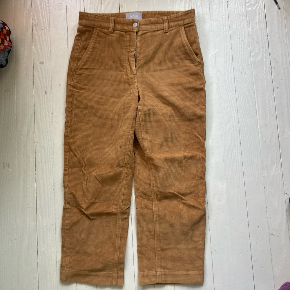 Everlane wide wale straight crop Brown Corduroy Trousers